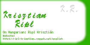 krisztian ripl business card